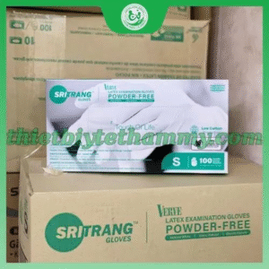 Găng tay y tế Sri Trang Latex Không Bột phủ Polymer