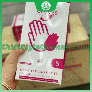 Găng tay cao su y tế Sgloves Premium Latex Có Bột 5.0g 100 chiếc/hộp