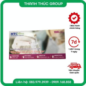 Găng tay cao su y tế HTC VGloves chưa tiệt trùng không bột full size - XS