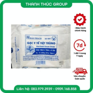 [ Gói 10 Miếng] Gạc Y Tế Tiệt Trùng Bảo Thạch 10x10CM - 8 Lớp