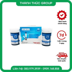 Que Thử Đường Huyết Hộp 50 Que Safe Accu Chính Hãng Sinocare