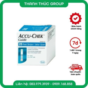 [ Hộp 25 Que] Que Thử Đường Huyết Accu Chek Guide